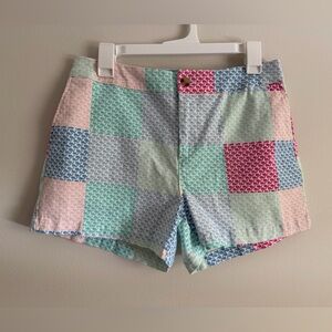 Vineyard Vines Multicolor Patchwork Women's Preppy Shorts
